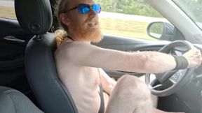 Driver strips naked cruising cumming in public underwear gone wild