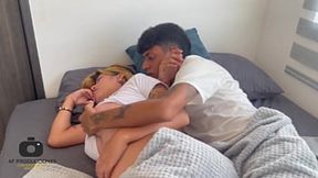 Sharing a bed with my shy stepsister, she makes me fuck her in the ass and cum in her mouth