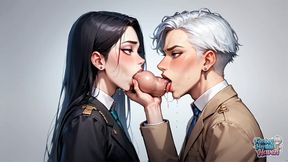 This Incredible Porno Features a Snowy Muscle Femboy Getting a Creampie From a Transvestite!