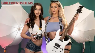 Busty Rockstar Skylar Vox Seduced by Lesbian Photographer Spencer Bradley