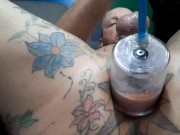 Anal pump left on my ass for too long