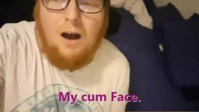 Here is My SEXY SEX FACE Moaning While I Rub My HARD COCK. Why not cum and WATCH