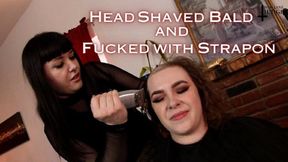 Head Shaved Bald and Fucked with Strapon - WMV -with Lita Lecherous and Jane Judge in this salon haircut fantasy with a sexy barber shaving long hair in a black cape, neck closeups and a blowjob during the headshave, and a razor shave and oiling to smooth