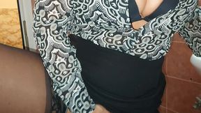 My Stepmom Caught Me Masturbating in the Bathroom