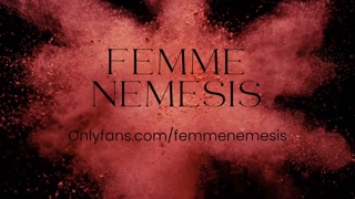 Femme Nemesis Ballbusting Goddess - Count to 100! Barefoot kicks in bondage