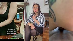 me tomo un cafe con una madura colombiana influencer en la primera cita full