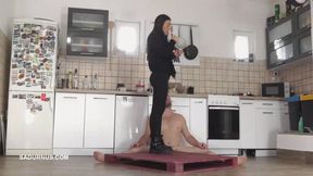 Mistress Natasa on the slave's balls B mp4