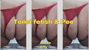 Ssbbw toilet fetish & peeing