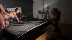 Shooting turns into an orgy with Eden Ivy and Megan Inky