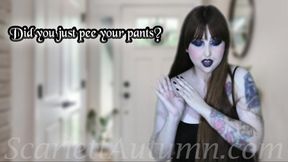 Did you just **** your pants?