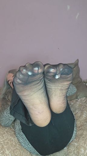 Showing off My Nylons