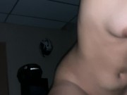 Flaca cachonda HENTAI cabalga en mi polla estilo POV