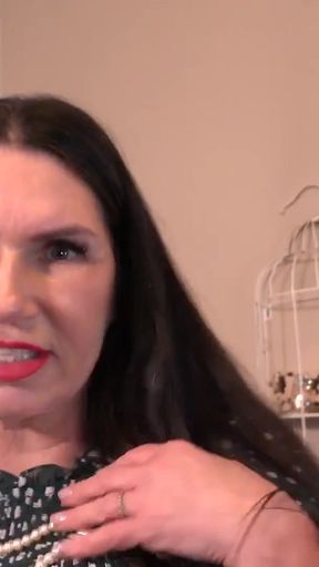Emotional moment from &quot;AuntJudysXXX - Busty Mature Landlady Josephine James Catches You Stealing Her Stockings (POV)&quot;