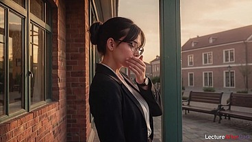 This new teacher is very strict, and I had to retake the exam. I had sex with her and passed the exam with flying colors[AI]