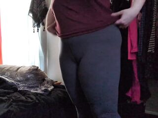 trying on random garments and teasing the camera the one and the other with and out of wearing my packer