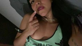 my stepsister records herself in my room for her boyfriend