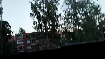 Finnish gay Homo Kotilainen jerking and cumming on his balcony in Kuopio.