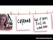 Cayenne Klein is begging for her first time video casting!
