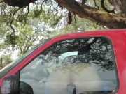 Fucking My Dildo In My Truck In Public