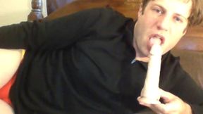 straight dude solo dildo play on webcam