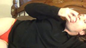 straight dude solo dildo play on webcam