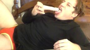 straight dude solo dildo play on webcam