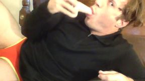 straight dude solo dildo play on webcam