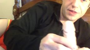 straight dude solo dildo play on webcam