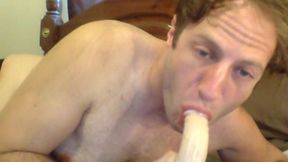 straight dude solo dildo play on webcam