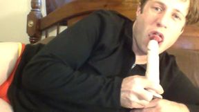 straight dude solo dildo play on webcam