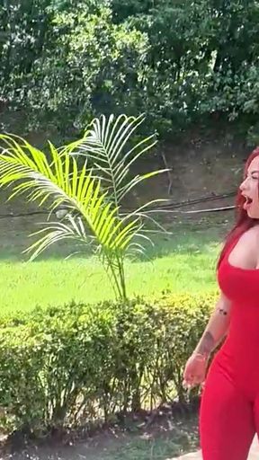 Hardcore Outdoor Sex at the Resort with the Bigdicked Waiter - Dani Clark &amp; Alejandra Palacios