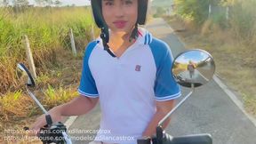 Cruising Fucking Beautiful Young Man on the Road I Cum Inside His Ass Gay Creampie