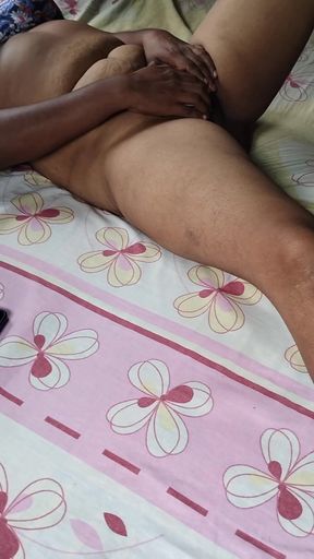 Sri Lankan Aunty Pussy and Ass Play with Dildo
