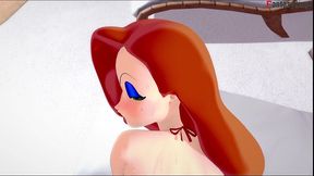 jessica rabbit red bikini sex - full & pov version on sheer & ptrn: fantasyking3