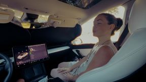Creature sucks her Creator's cock in a Tesla POV
