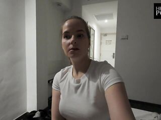 This chab bangs me in El Arenal, Mallorca. The chambermaid disturbs us, but this guy proceeds to bang me. Vlog