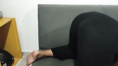 Sexy Latina milf gets ready to suck her boss's cock.