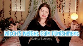 Witch’s Weight Gain Punishment - A gaining weight scene featuring: erotic magic, WGE, transformation fantasy, and growth fetish - 720 WMV