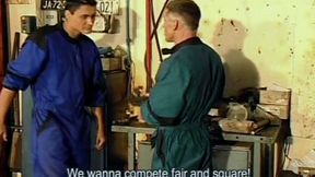 Young Hung Muscle Jock Gets Drilled Anal by Two Studs in a