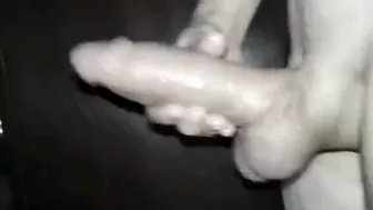 Big dick bear strokes his thick meat and shoots a heavy load