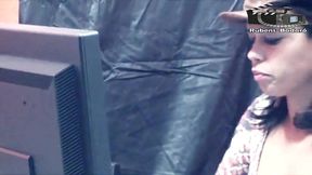 morena solteira, nao aguentou a quarentena e enfio rola de b. de 28 cm na buceta.