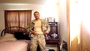 Hot Military Guy Feeling Decides To Tease and Strip and Film It Part 1 (older video of me)