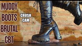 Muddy Boots Rip Cock & Balls to SHREDS & Cum Stomped into the Filth - EXTREME Trampling CBT Bootjob **CRUSH CAM version** Dolores Ballbusting trample ball crush full weight hard heavy shoejob boot stomping femdom cumshot stomping crushing post orgasm