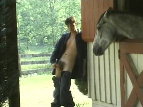 American teens 18+ Gang Bang In The Stables