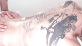 ”Dick ring wearing stud Zack Ackland swallows rock hard dick”