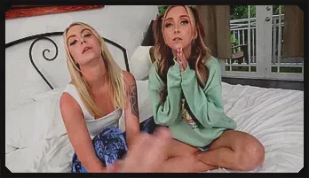 Macy Meadows & Krissy Knight's Intense POV Makeout