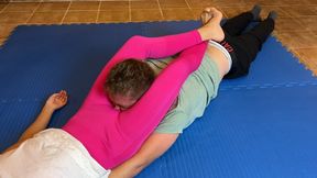 Cruel Head Scissors Smother In Pink Leggings