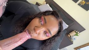 white guy rips up a black girls tight yoga pants and creampies her