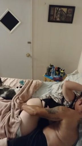 Smoking and chilling in my black sexy night dress with a Latino roommate part 4 (being seduced)