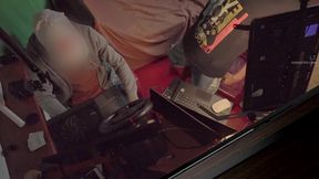 My roommate and I are watching porn in the late night